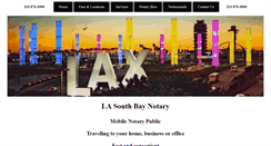 Desktop Screenshot of lasouthbaynotary.com